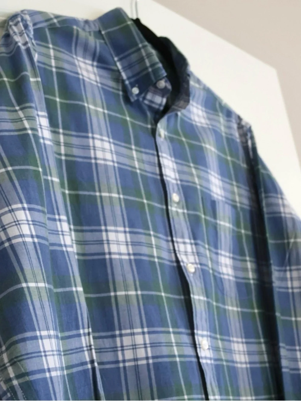 J.Crew Secret Wash Slim Untucked Plaid Organic Cotton Shirt Men’s M